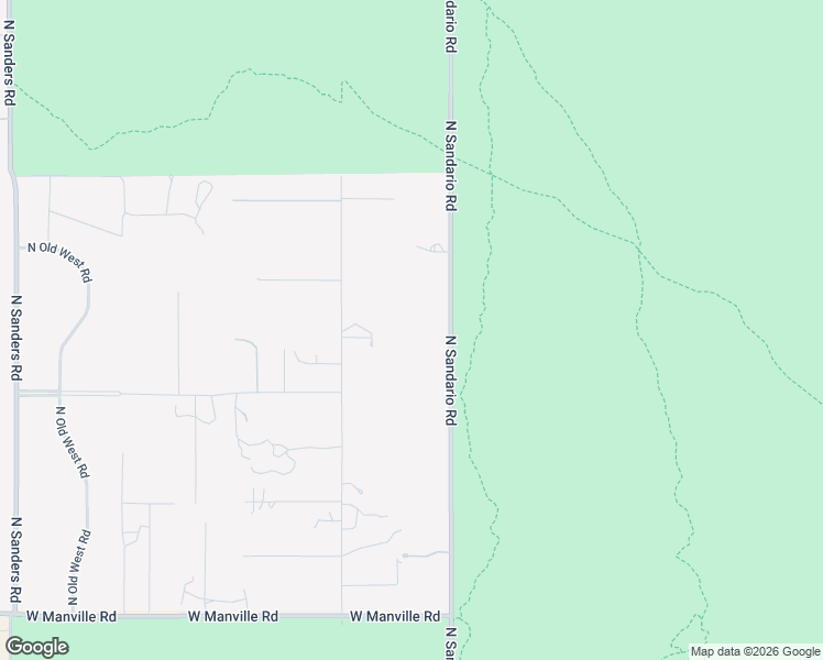 map of restaurants, bars, coffee shops, grocery stores, and more near 5325 North Sandario Road in Tucson