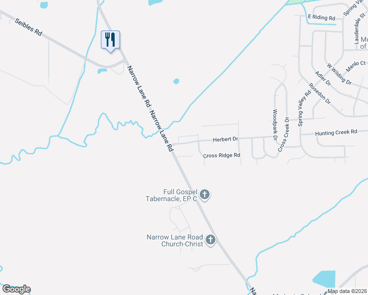 map of restaurants, bars, coffee shops, grocery stores, and more near 3137 Cross Creek Court in Montgomery