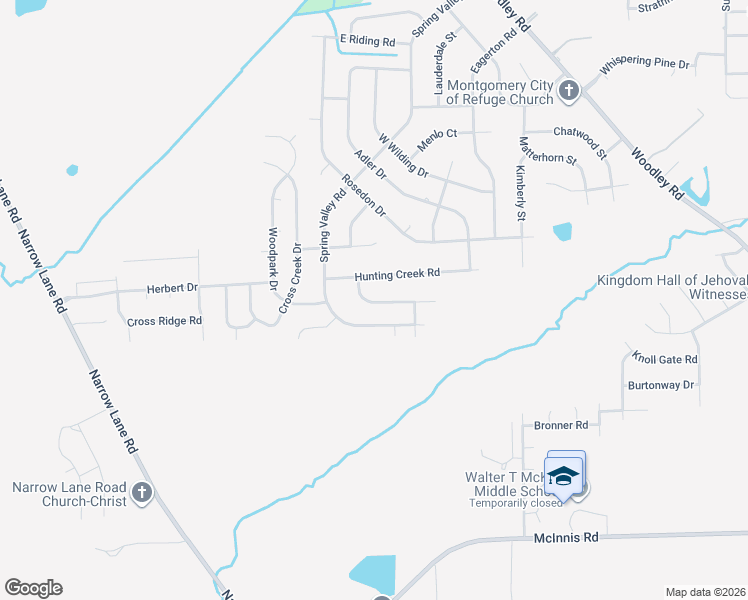 map of restaurants, bars, coffee shops, grocery stores, and more near 636 Mayflower Drive in Montgomery
