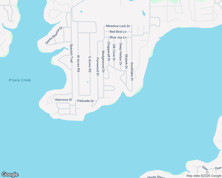 map of restaurants, bars, coffee shops, grocery stores, and more near 138 Wedgewood Loop in Mabank