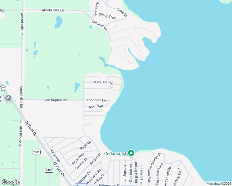 map of restaurants, bars, coffee shops, grocery stores, and more near 320 Mary Joe Road in Tool