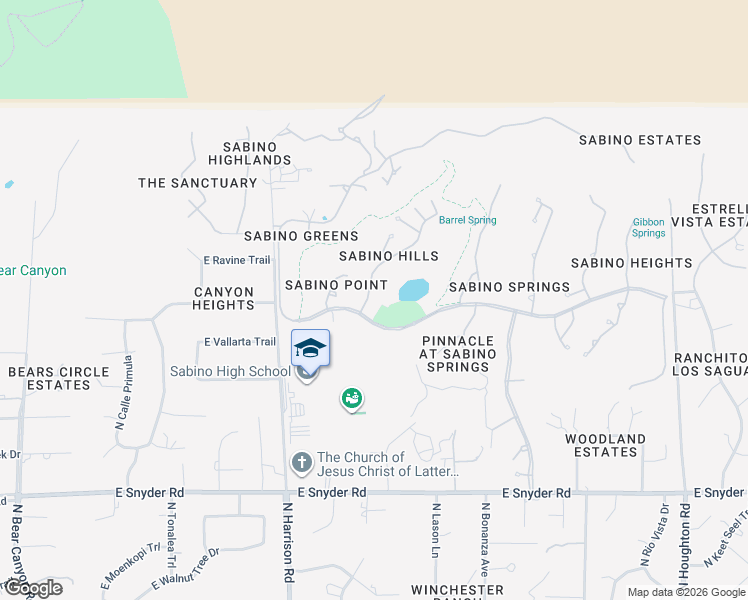 map of restaurants, bars, coffee shops, grocery stores, and more near 5220 Spring View Drive in Tucson