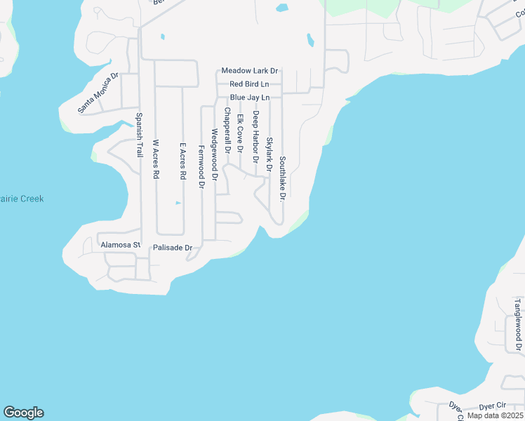 map of restaurants, bars, coffee shops, grocery stores, and more near 245 Lakeside Drive in Mabank