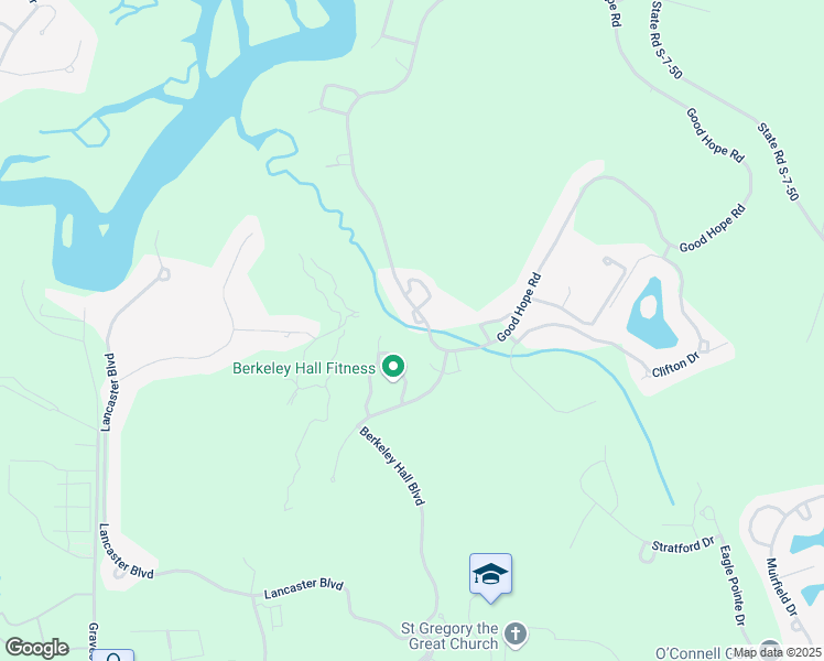 map of restaurants, bars, coffee shops, grocery stores, and more near 103 Good Hope Road in Okatie