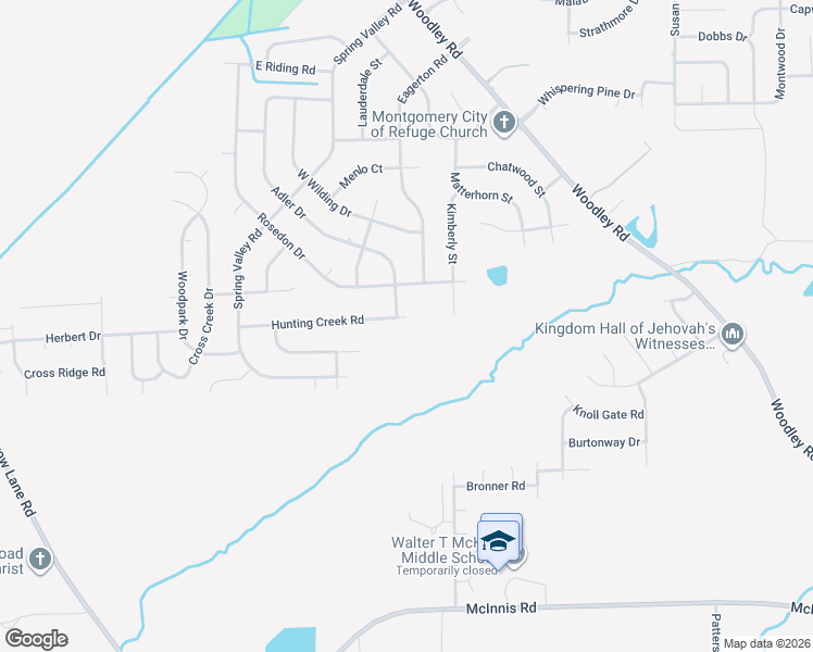 map of restaurants, bars, coffee shops, grocery stores, and more near 3807 Hunting Creek Road in Montgomery