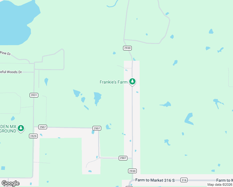 map of restaurants, bars, coffee shops, grocery stores, and more near 1155 County Road 2930 in Mabank