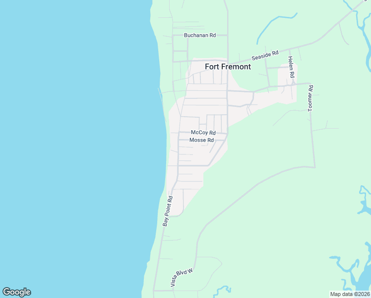 map of restaurants, bars, coffee shops, grocery stores, and more near 6 Moorer Road in Saint Helena Island