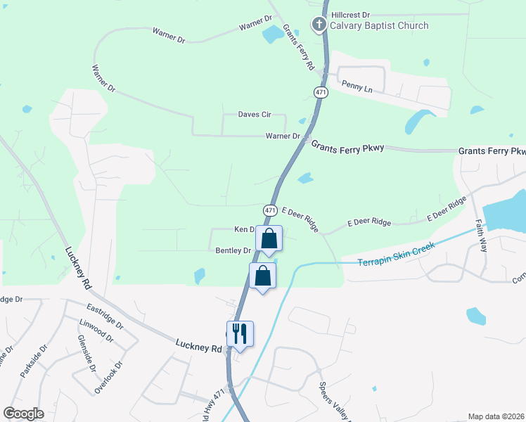 map of restaurants, bars, coffee shops, grocery stores, and more near 301 Tolleson Drive in Brandon