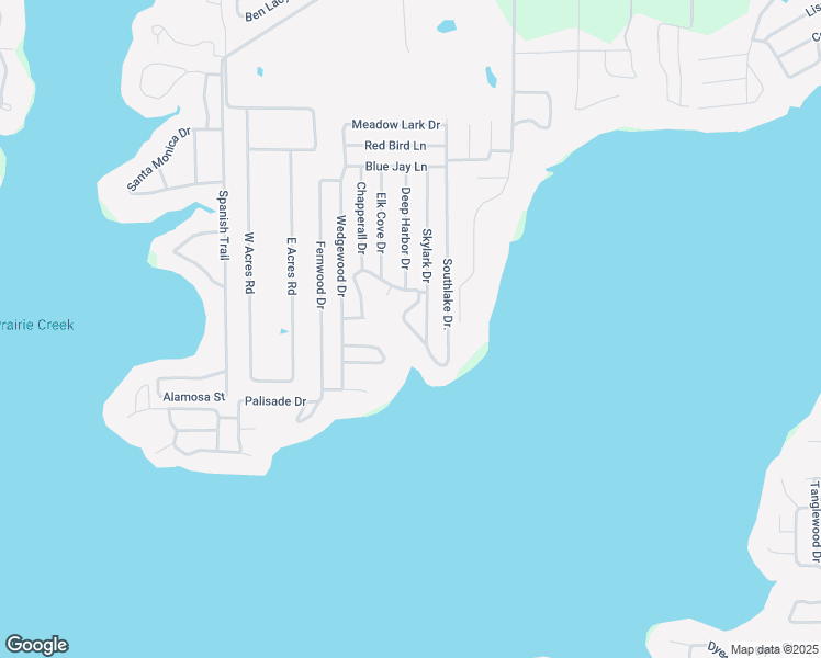 map of restaurants, bars, coffee shops, grocery stores, and more near 245 Lakeside Drive in Mabank