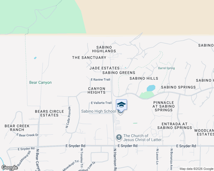 map of restaurants, bars, coffee shops, grocery stores, and more near 5245 North Bowes Road in Tucson