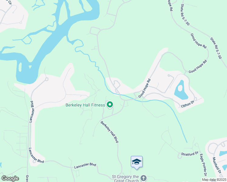 map of restaurants, bars, coffee shops, grocery stores, and more near 103 Good Hope Road in Okatie