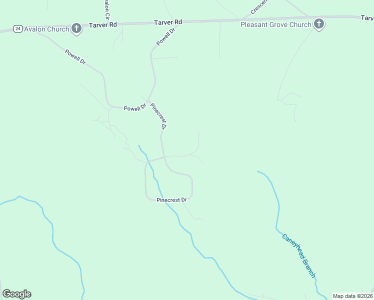 map of restaurants, bars, coffee shops, grocery stores, and more near 1-99 Pinecrest Court in Russell