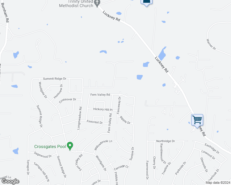 map of restaurants, bars, coffee shops, grocery stores, and more near 104 Fern Drive in Brandon