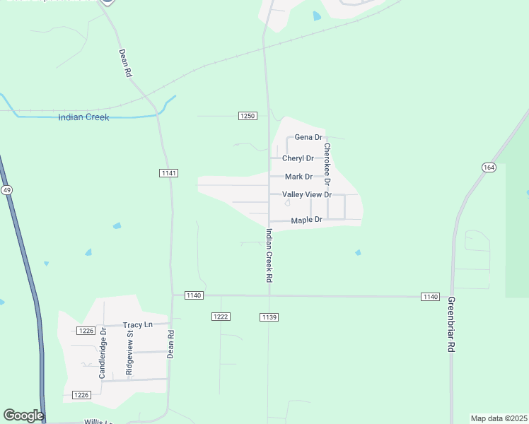 map of restaurants, bars, coffee shops, grocery stores, and more near 12220 County Road 1139 in Tyler