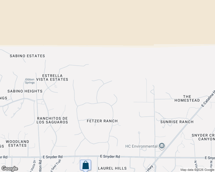 map of restaurants, bars, coffee shops, grocery stores, and more near 5282 North Sonoran Canyon in Tucson