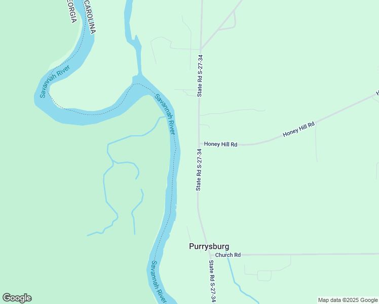 map of restaurants, bars, coffee shops, grocery stores, and more near 6793 Purrysburg Road in Hardeeville