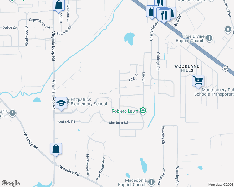 map of restaurants, bars, coffee shops, grocery stores, and more near 6212 Sawston Road in Montgomery