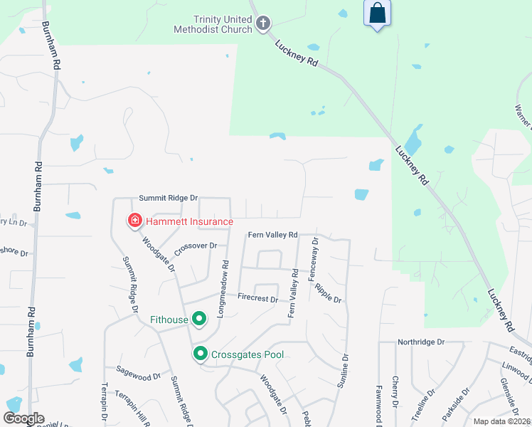 map of restaurants, bars, coffee shops, grocery stores, and more near 118 Ridge Road in Brandon