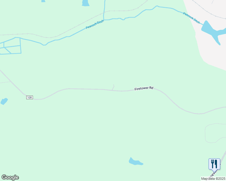 map of restaurants, bars, coffee shops, grocery stores, and more near Fire Tower Road in Buena Vista