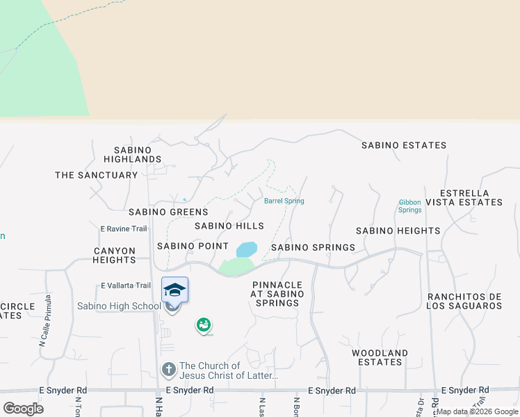 map of restaurants, bars, coffee shops, grocery stores, and more near 5328 Spring View Drive in Tucson