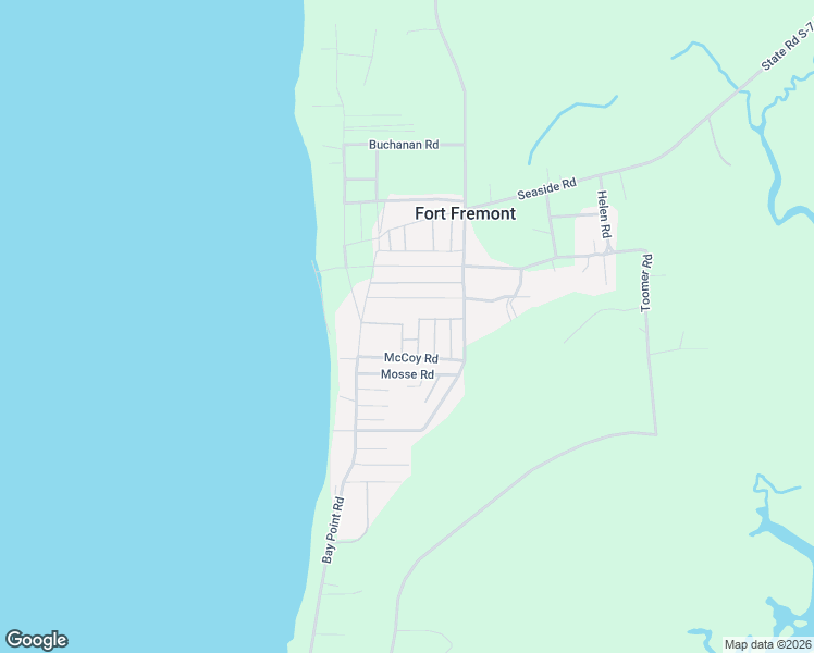 map of restaurants, bars, coffee shops, grocery stores, and more near 7 Evening Star Drive in Saint Helena Island