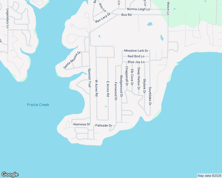 map of restaurants, bars, coffee shops, grocery stores, and more near 165 Fernwood Drive in Mabank