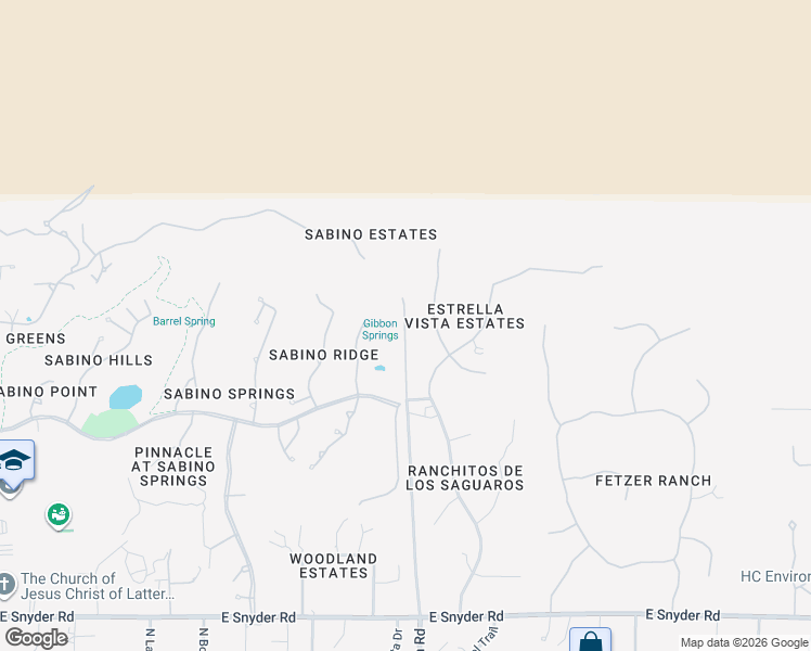 map of restaurants, bars, coffee shops, grocery stores, and more near 5275 North Cll Estrella in Tucson