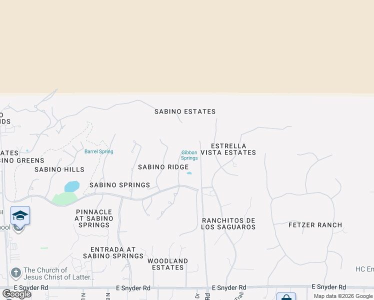 map of restaurants, bars, coffee shops, grocery stores, and more near 5350 North Fairway Heights Drive in Tucson