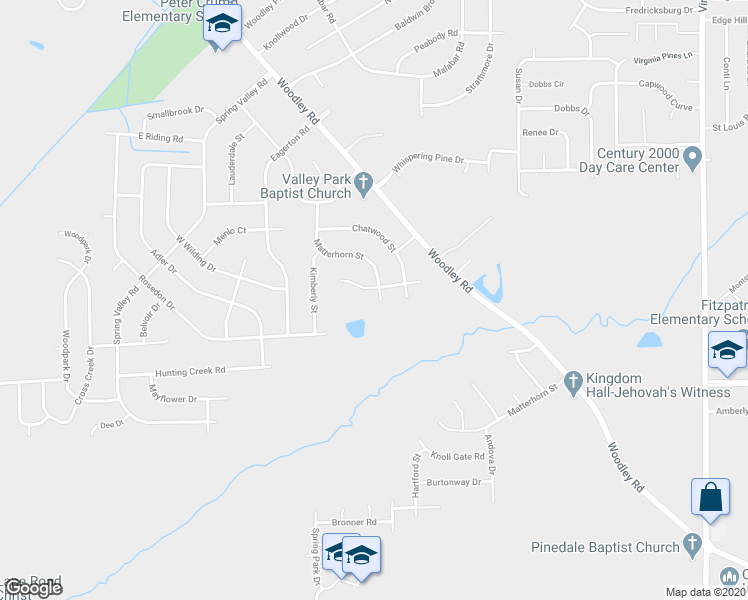 map of restaurants, bars, coffee shops, grocery stores, and more near 4004 Matterhorn Street in Montgomery