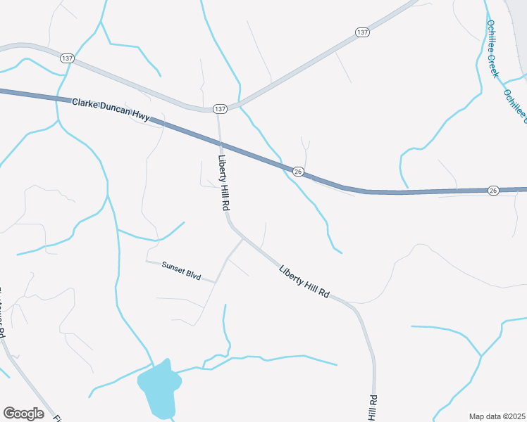 map of restaurants, bars, coffee shops, grocery stores, and more near 145 Starlite Drive in Cusseta
