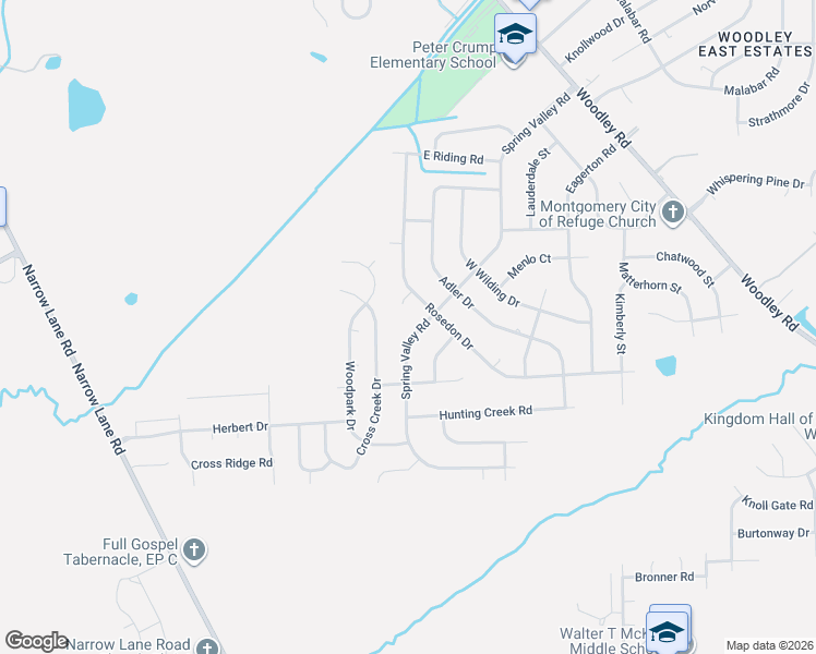 map of restaurants, bars, coffee shops, grocery stores, and more near 400 Spring Valley Rd in Montgomery