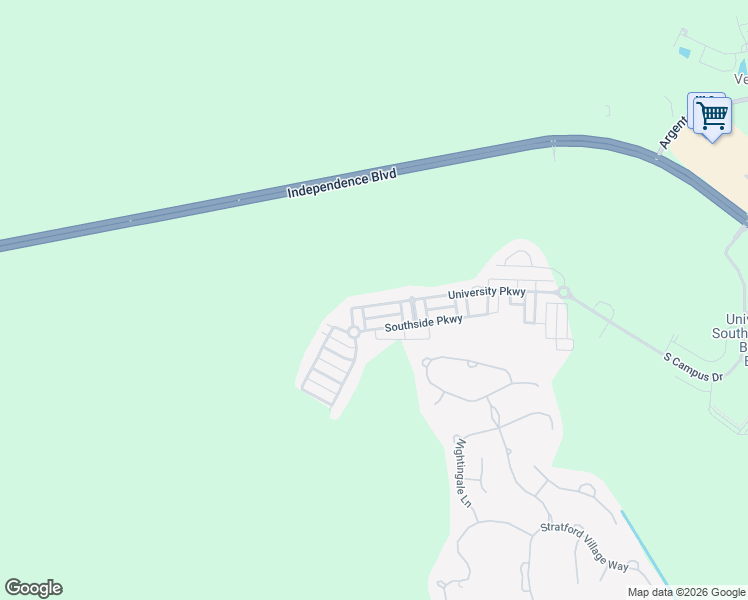 map of restaurants, bars, coffee shops, grocery stores, and more near 232 University Parkway in Okatie
