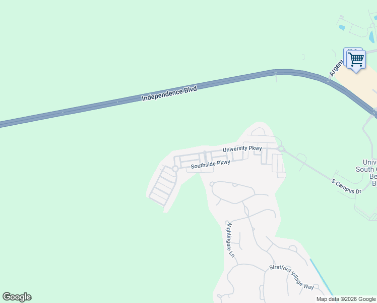 map of restaurants, bars, coffee shops, grocery stores, and more near 232 University Parkway in Okatie