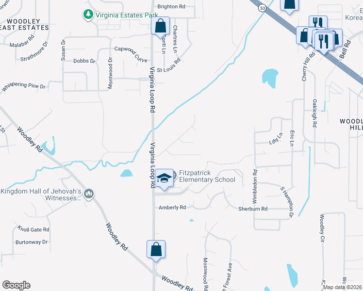 map of restaurants, bars, coffee shops, grocery stores, and more near 4004 Monterey Ct in Montgomery