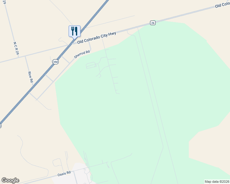 map of restaurants, bars, coffee shops, grocery stores, and more near 3601 Howard County Airport Road in Big Spring