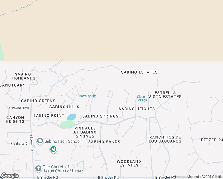 map of restaurants, bars, coffee shops, grocery stores, and more near 5398 North Canyon Rise Place in Tucson