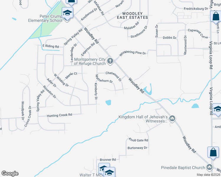 map of restaurants, bars, coffee shops, grocery stores, and more near 3901 Pickfair Street in Montgomery