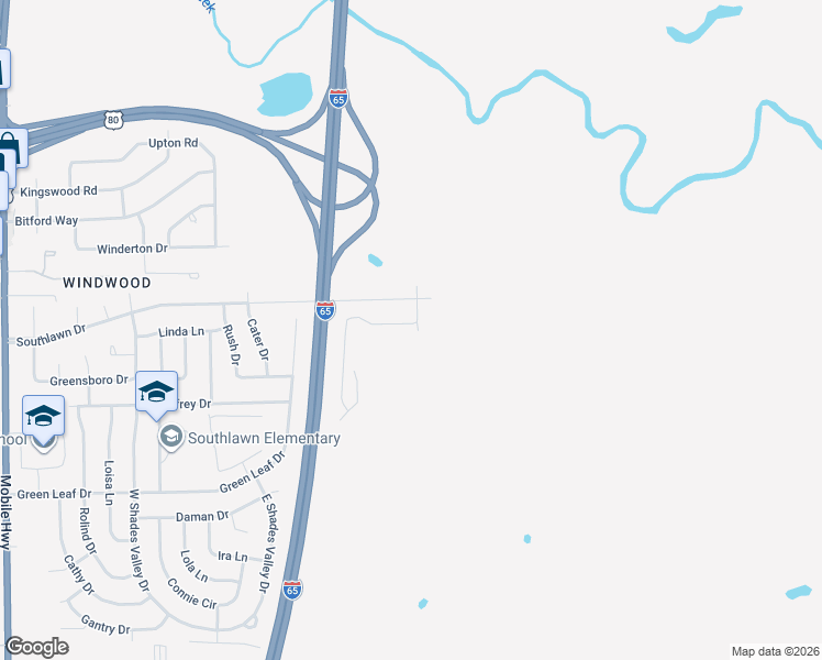 map of restaurants, bars, coffee shops, grocery stores, and more near 5101 Levenson Rd in Montgomery