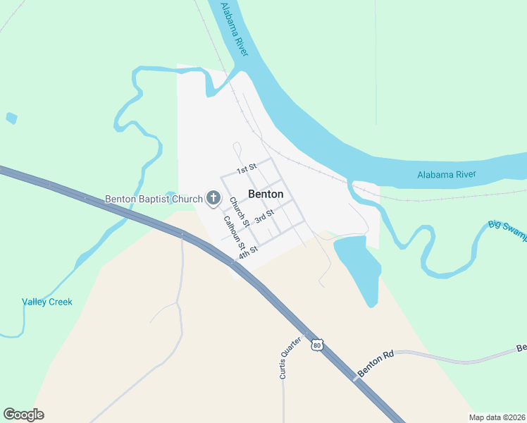 map of restaurants, bars, coffee shops, grocery stores, and more near 3rd Street in Benton
