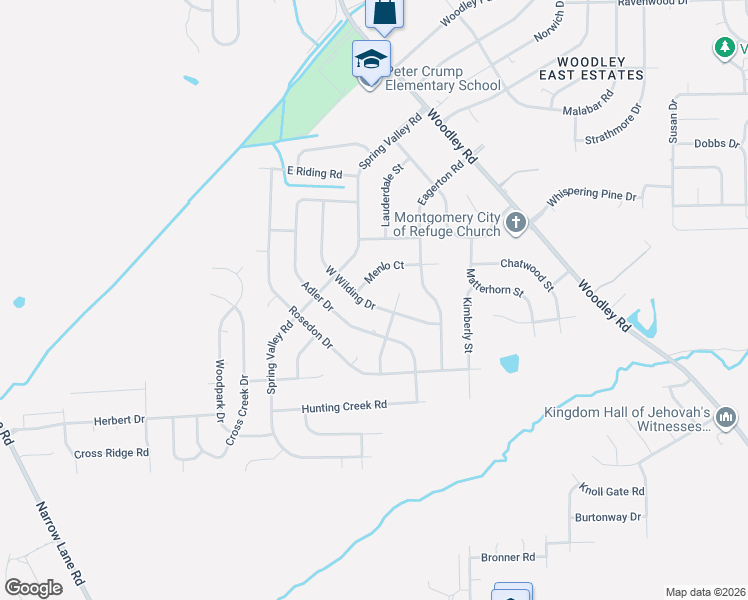 map of restaurants, bars, coffee shops, grocery stores, and more near 429 Adler Drive in Montgomery