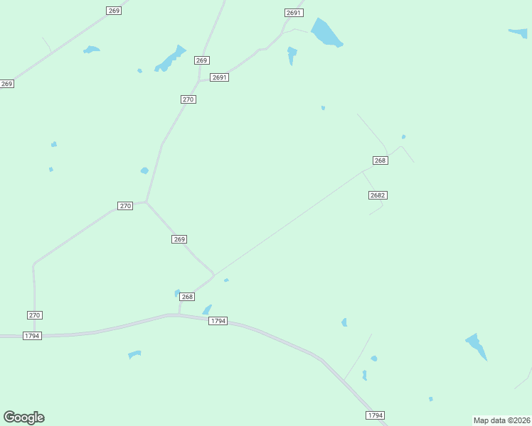 map of restaurants, bars, coffee shops, grocery stores, and more near 293 County Road 268 in Beckville