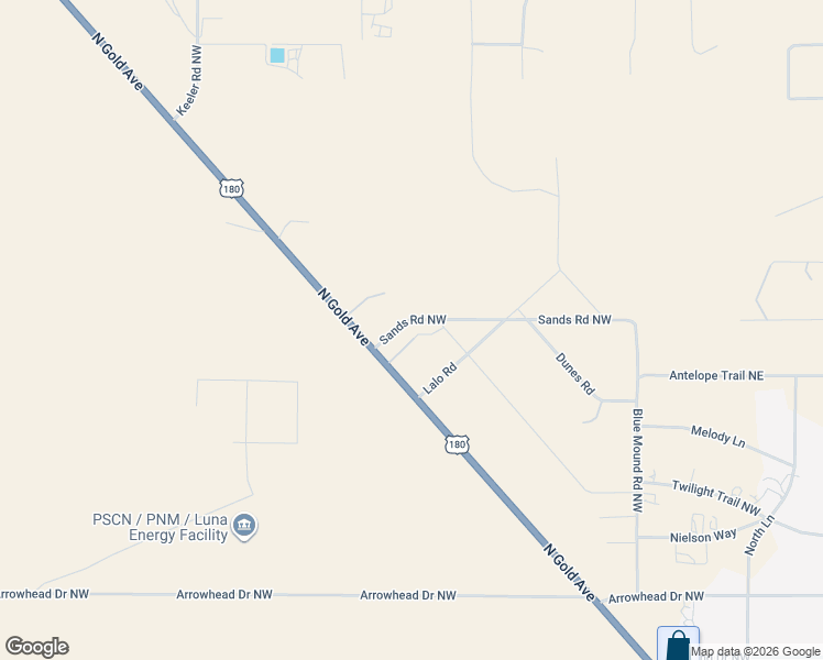 map of restaurants, bars, coffee shops, grocery stores, and more near 1535 Sands Road Northwest in Deming