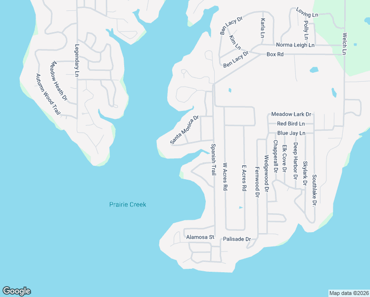 map of restaurants, bars, coffee shops, grocery stores, and more near 158 Santa Monica Drive in Mabank