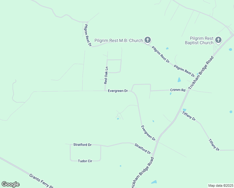 map of restaurants, bars, coffee shops, grocery stores, and more near 117 Evergreen Drive in Brandon