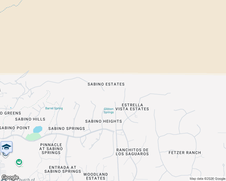 map of restaurants, bars, coffee shops, grocery stores, and more near 10255 East Sabino Estates Drive in Tucson