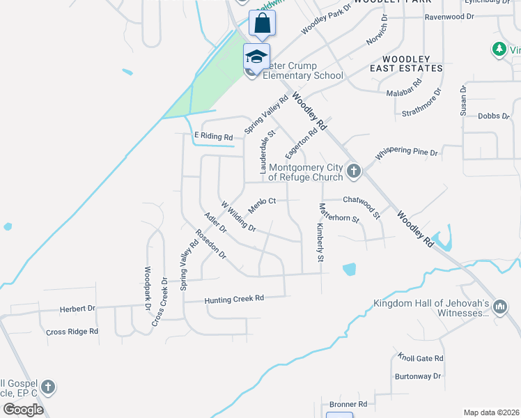 map of restaurants, bars, coffee shops, grocery stores, and more near 200 Garden Homes Circle in Montgomery