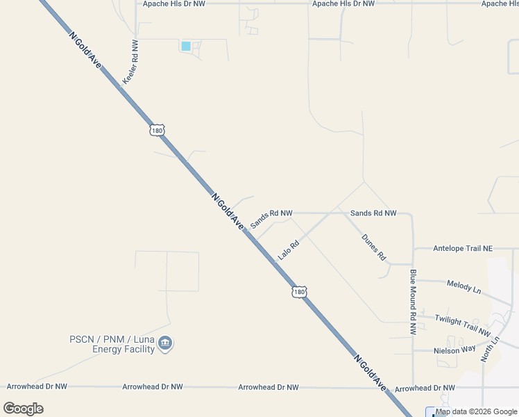 map of restaurants, bars, coffee shops, grocery stores, and more near 1535 Sands Road Northwest in Deming