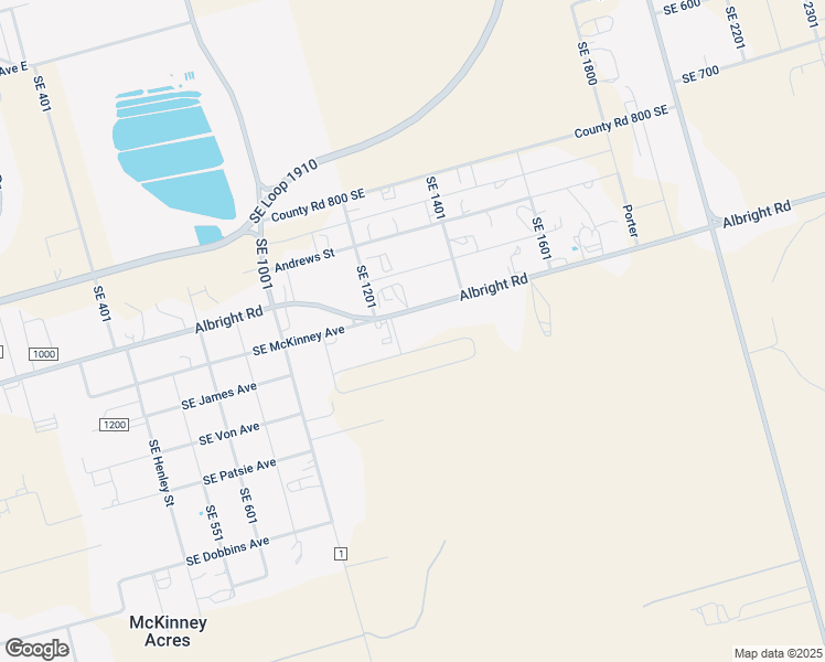 map of restaurants, bars, coffee shops, grocery stores, and more near 1290 Southeast 1000 in Andrews