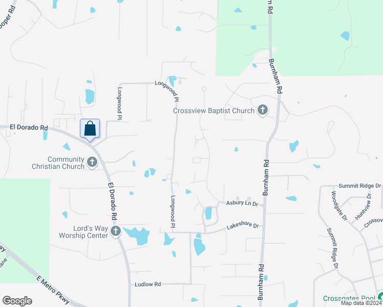 map of restaurants, bars, coffee shops, grocery stores, and more near 130 Asbury Square in Pearl