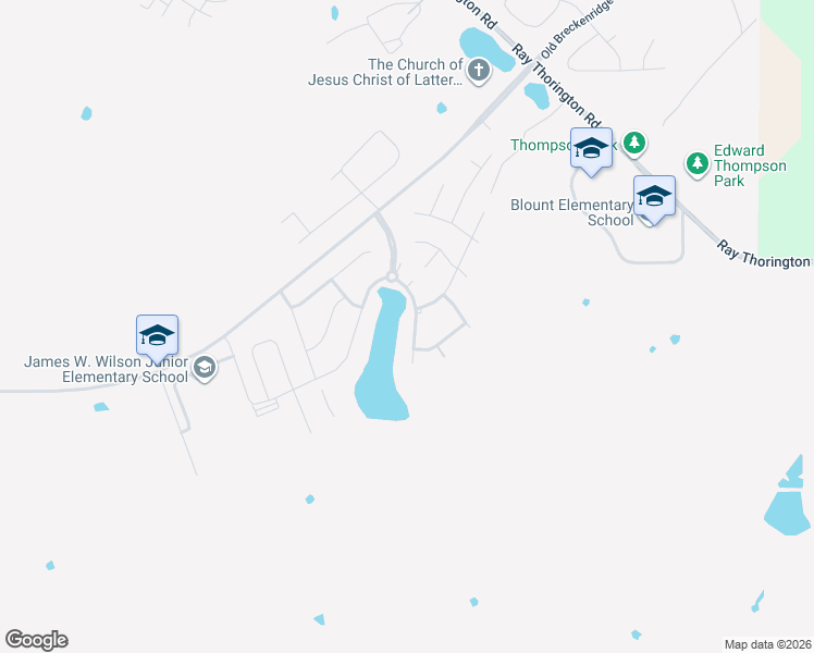 map of restaurants, bars, coffee shops, grocery stores, and more near Breckenridge Drive in Montgomery